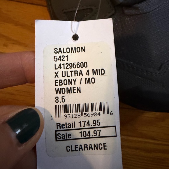 Salomon Ebony and Orange X Ultra 4 Mid Boots - Picture 3 of 4